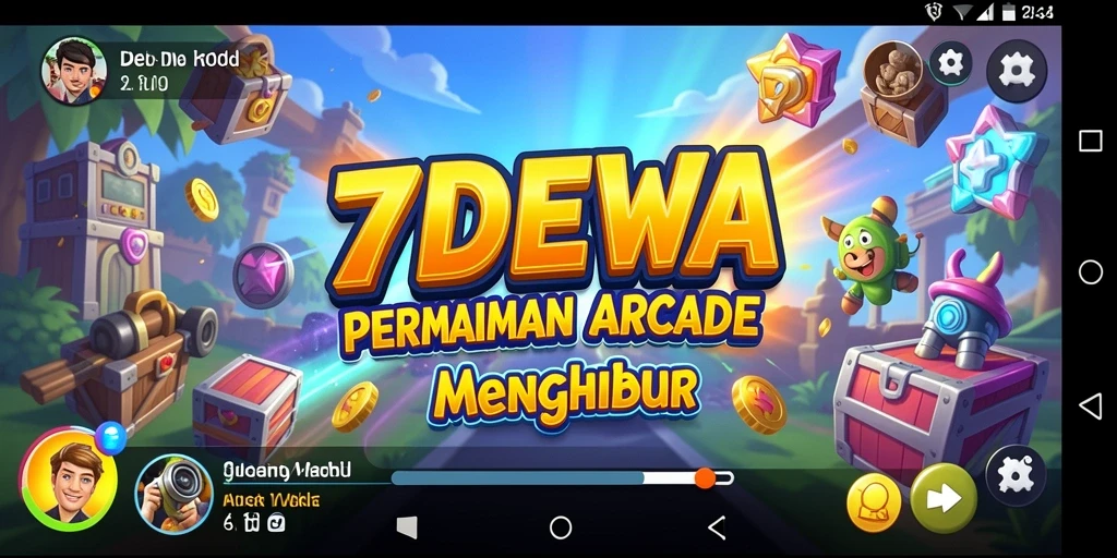 Tangkapan layar game 7DEWA menampilkan aksi seru dalam permainan Arcade.