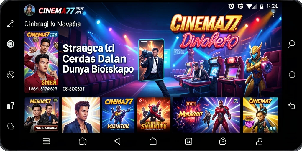 Tampilan gameplay yang mendebarkan dalam CINEMA77, simulasikan produksi film Anda.