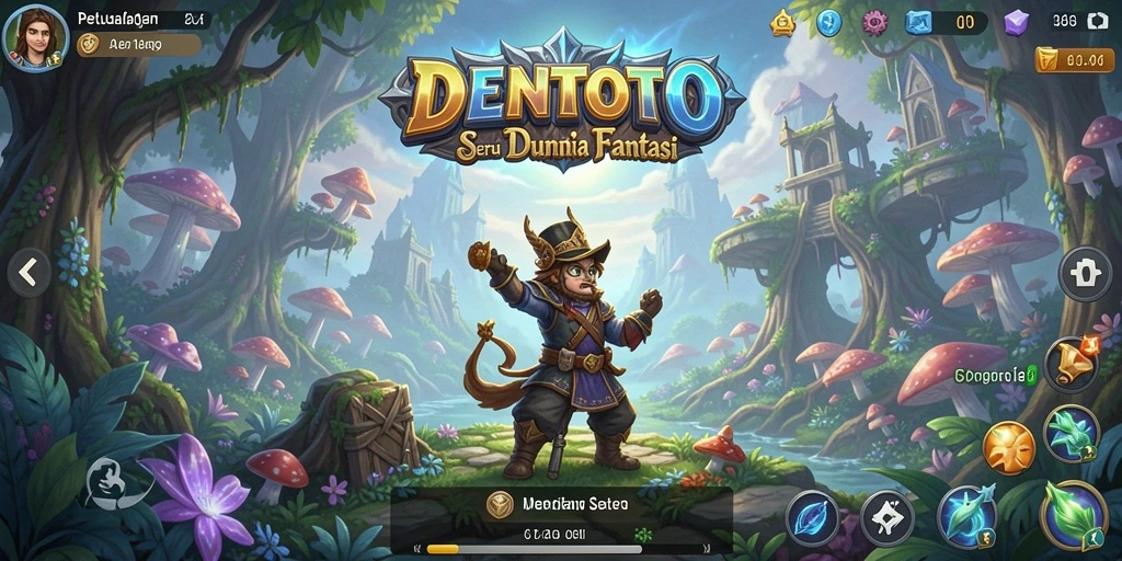 Tampilan gameplay DENTOTO yang memukau dan seru.