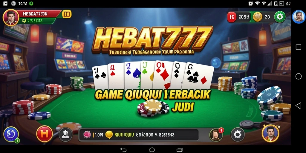 Screenshot gameplay HEBAT777 yang penuh aksi QiuQiu.