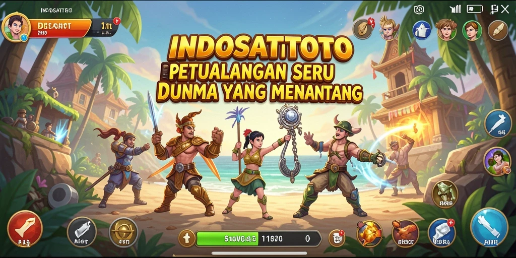 Tampilan gameplay seru dan mendebarkan dari INDOSATTOTO.
