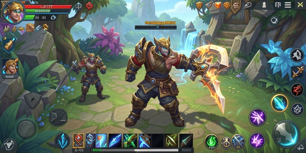 Tampilan gameplay seru LJO777 dalam dunia ARPG
