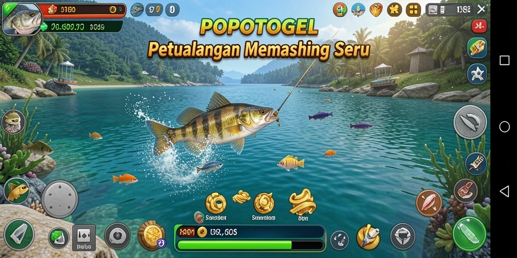 Gameplay seru di POPOTOGEL dengan berbagai jenis ikan.