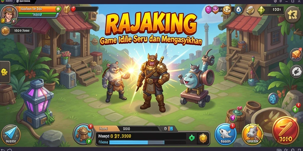 Tampilan menarik dari gameplay RAJAKING yang seru.