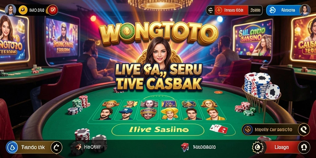 Gambaran gameplay seru WONGTOTO dalam Live Casino.